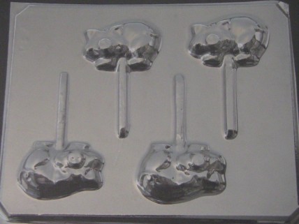 623 Pig Chocolate or Hard Candy Lollipop Mold